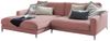KAWOLA Ecksofa CARA Sofa Recamiere links Cord rosa 84 x 190 x 272 cm Bild 3