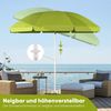 Sekey 160 cm Sonnenschirm Balkon mit Bodenhülse & Schutzhülle, Neigungs und Höhenverstellung, Sonnenschirm Strand für Balkon, Garten & Terrasse, Runder Sonnenschutz UPF 50+ Bild 3