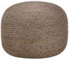 vidaXL Handgefertigter Sitzpuff Hellgrau 45 x 30 cm Jute 248081 Bild 3