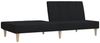 vidaXL Schlafsofa 2-Sitzer Schwarz Stoff 375867 Bild 4