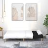 vidaXL Schlafsofa 2-Sitzer Schwarz Stoff 375867 Bild 3