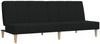 vidaXL Schlafsofa 2-Sitzer Schwarz Stoff 375867 Bild 2