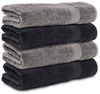 Komfortec Badetücher 100% Baumwolle, 470 g/m², Frottee (4-St), Handtücher 70x140 cm Set, Weich Bild 4