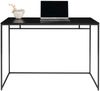 Schreibtisch >Vita< in Schwarz, Melamin - 100x75x45cm (BxHxT) Bild 4