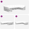 vidaXL Gartensofa-set 10 pcs Beige Poly-Rattan 3436116 Bild 5