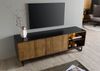 TV-Board Mango / Altholz 180x47x60 schwarz / natur lackiert DAVIS #10 Bild 2