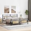 vidaXL Metallbett ohne Matratze Sonoma-Eiche 180x200 cm 3325098 Bild 4
