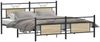 vidaXL Metallbett ohne Matratze Sonoma-Eiche 180x200 cm 3325098 Bild 3