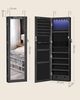 Songmics 'JJC093B01' Schmuckschrank mit Spiegel, Holz, schwarz, 37 x 10 x 120 cm Bild 5