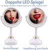 Kosmetikspiegel 1- und 5-fach Vergrößerung LED Beleuchtung Bluetoothlautsprecher Rasierspiegel Spiegel Badezimmer Tischspiegel Beleuchtet Schminkspiegel Handy Bild 5