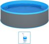 vidaXL Planschbecken mit Einhängeskimmer und Pumpe 350x90 cm Grau 3070801 Bild 2