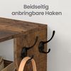 VASAGLE Schuhregal schmal, Standregal mit 7 Ebenen, platzsparend, für Eingangsbereich, Ecke, Schuhablage, vintagebraun Bild 5