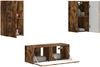 vidaXL TV-Schrankset 6 pcs Geräucherte Eiche Holzwerkstoff 3409065 Bild 3
