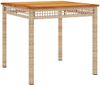 vidaXL 5-tlg. Garten-Essgruppe mit Kissen Beige Poly Rattan 3213579 Bild 4
