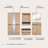 Garderoben-Set >Memphis< (3-teilig) Artisan Eiche Dekor / Graphit - 185x192x38 (BxHxT) Bild 5