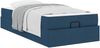 vidaXL Bettgestell mit Matratze 2 pcs Blau Stoff 3399472 Bild 3