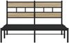 vidaXL Metallbett ohne Matratze Sonoma-Eiche 140x190 cm 4017102 Bild 4