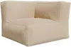 Vente-unique - NOUMARA Sessel StoffSamt Beige - B 95 cm x H 80 cm x L 95 cm Bild 3