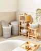 Aufbewahrungskorb 5er Set VAKARI Weidenholz Weiß 55 89 L Bild 3