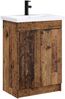 vidaXL Badezimmermöbel-Set Altholz 78,5 x 37,5 x 81 cm Holzwerkstoff 3404162 Bild 2