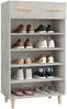 vidaXL Schuhschrank Betongrau 60x35x105 cm Holzwerkstoff 812784 Bild 4