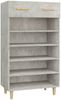 vidaXL Schuhschrank Betongrau 60x35x105 cm Holzwerkstoff 812784 Bild 2