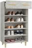 vidaXL Schuhschrank Betongrau 60x35x105 cm Holzwerkstoff 812784 Bild 5