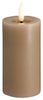 Moods & More LED-Blockkerze in Sand mit Schmelzeffekt – Ø 4 9 cm x H 10 cm Bild 1