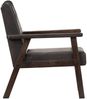 vidaXL Sessel Grau Echtleder [247643] Bild 3