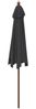 vidaXL Sonnenschirm mit Holzmast Schwarz 299x240 cm 363173 Bild 5