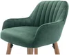 Vente-unique - ELEANA Barhocker SamtStoff Grün - B 52 cm x H 98 cm x L 47 cm Bild 4