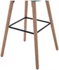 Vente-unique - ELEANA Barhocker SamtStoff Grün - B 52 cm x H 98 cm x L 47 cm Bild 5