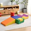 6 TLG Riesenbausteine zum Toben & Klettern Großbausteine für Kinder. Treppe und Rutsche für Kinder - Spielzeug zum Klettern, Rutschen und Krabbeln. im Vorschulalter & Babys Softbausteine, bunt. Bild 3
