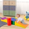 6 TLG Riesenbausteine zum Toben & Klettern Großbausteine für Kinder. Treppe und Rutsche für Kinder - Spielzeug zum Klettern, Rutschen und Krabbeln. im Vorschulalter & Babys Softbausteine, bunt. Bild 5