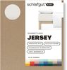 Schlafgut 'Easy' Spannbettlaken, Jersey, 100% Baumwolle, rundum Gummizug, für Matratzen bis 22 cm Höhe, Sand Light, S 90x190 cm - 100x200 cm Bild 2