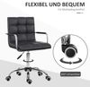 Drehstuhl Sitzhöhe 46-61 cm, Schwarz, gepolstert mit PVC-Bezug Bild 5