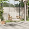 vidaXL Hängesessel mit Kissen Beige 63x62x40 cm Poly Rattan 368166 Bild 3