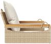 vidaXL Hängesessel mit Kissen Beige 63x62x40 cm Poly Rattan 368166 Bild 5