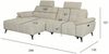 Ecksofa Odaloc Links Stoff Beige - elektrische Fußstütze & USB-Port Bild 2