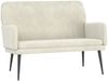 vidaXL Sitzbank Creme 108x79x79 cm Samt 351422 Bild 2