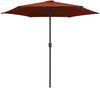 vidaXL Sonnenschirm mit Aluminium-Mast 270x246 cm Terrakotta 47349 Bild 2