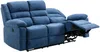 Vente-unique - BUROLO Sofa Stoff Blau - B 95 cm x H 103 cm x L 199 cm Bild 5