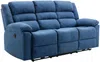 Vente-unique - BUROLO Sofa Stoff Blau - B 95 cm x H 103 cm x L 199 cm Bild 3