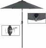 Songmics Sonnenschirm mit UV-Schutz bis UPF 50+, knickbar, Metall / Polyester grau, Ø 2 x 2,15 m Bild 4