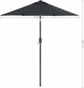 Songmics Sonnenschirm mit UV-Schutz bis UPF 50+, knickbar, Metall / Polyester grau, Ø 2 x 2,15 m Bild 5