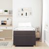 vidaXL Bettrahmen mit Matratze Dunkelbraun 80 x 200 cm Stoff 3398317 Bild 3