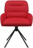 vidaXL Drehstuhl Esszimmer 4 pcs Kunstleder Rot 59 x 59,5 x 90 cm 3428261 Bild 3