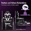 Gamer-Stuhl Gaming-Stuhl Racing-Sessel 8 Massagepunkte 150° Neigung PU-Leder Bild 2
