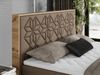 Boxspringbett mit Kopfteil und Topper, Polsterbett - NESSI - 160 x 200 cm - Braun Kunstleder - H4 - Topper Visco Bild 3