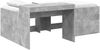 vidaXL Hochbett mit Schreibtisch für Kinder Betongrau 98,5 x 200 cm 3422662 Bild 2